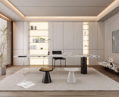 现代书房3D模型下载